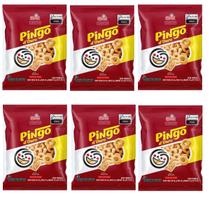Kit 8 mini salgadinhos Pingo d'Ouro Bacon Elma Chips 30g