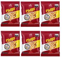 Kit 8 mini salgadinhos Pingo d'Ouro Bacon Elma Chips 30g