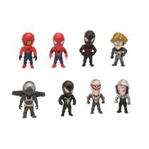 Kit 8 Miniaturas Homem Aranha no Aranhaverso Peter Parker e Miles Morales Heróis Marvel