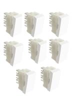 Kit 8 Modulo Interruptor Simples Branco Alumbra Inova Pro