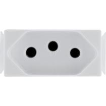 Kit 8 Modulo Tomada 2P+T Tramontina Aria 20 A 250 V Branco Kit 8 Modulo Tomada 2P+T Tramontina Aria 20 A 250 V Branco