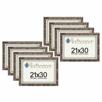 Kit 8 Molduras Porta Diploma Certificado A4 21x30 Marrom Kit 8 Molduras Porta Diploma Certificado A4 21x30 Marrom