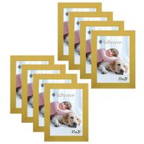 Kit 8 Molduras Porta Retrato 15X21 Amarelo