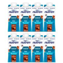 Kit 8 Nutren Control Diet com 15g de Proteínas Sabor Chocolate 200ml