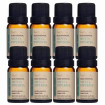 Kit 8 Óleo Essencial Menta Piperita Puro e Natural Via Aroma 10ml Kit 8 Óleo Essencial Menta Piperita Puro e Natural Via Aroma 10ml