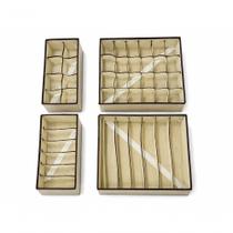 Kit 8 Organizador Colmeia para Roupas em Gavetas Flexível Dobrável Tnt Bege Top Rio Comercial Kit 8 Organizador Colmeia para Roupas em Gavetas Flexível Dobrável Tnt Bege Top Rio Comercial