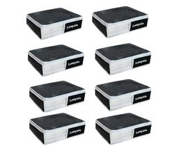 Kit 8 Organizador de Lençóis Nylon Preto 923 VB Home