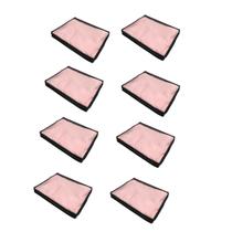 Kit 8 Organizador Maleiro De Guarda Roupas Prime Preto Slim