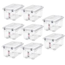 Kit 8 Organizadores Decorativa Multiuso 4,3L Transparente