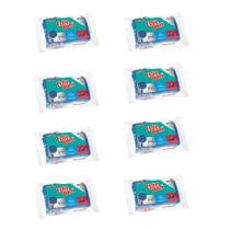 Kit 8 Pacotes de Esponja Não Risca Azul EsfreBom