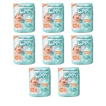 Kit 8 pacotes fraldas infantis com 12 tiras lippy baby - xxg - total 96 fraldas Kit 8 pacotes fraldas infantis com 12 tiras lippy baby - xxg - total 96 fraldas