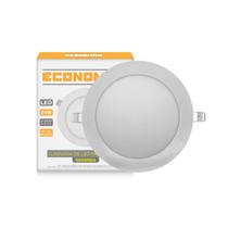 Kit 8 Painéis Led embutir 24w Redondo Branco Frio Bivolt