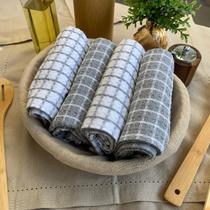 Kit 8 Pano de Prato Copa Cozinha Absorvente Atoalhado Pre Cz