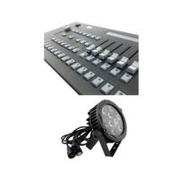 Kit 8 Par Led Outdoor Slim E Mesa Controladora Pilot 2000