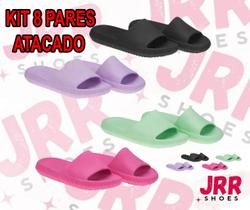Kit 8 Pares Atacado de Chinelo Nuvem Slide Unissex