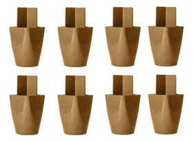 Kit 8 PÃs De Móveis Guarda Roupa Armario Comoda 7cm Marrom Kit 8 PÃs De Móveis Guarda Roupa Armario Comoda 7cm Marrom