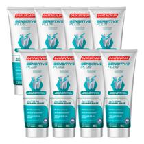 Kit 8 Pasta de Dente Gel Dental Sensitive Plus 90g Creme Dental Sensíveis Dentalclean