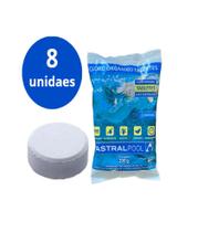 Kit 8 Pastilhas Cloro Orgânico200g Astralpool Piscina Kit 8 Pastilhas Cloro Orgânico200g Astralpool Piscina