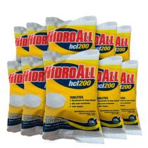 Kit 8 pastilhas hcl200 para sanitização piscina