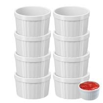 Kit 8 pcs Molheira Ramekin Potinhos Pote Molho Petisco Coza 150ml Tigela Bowl Uno Kit 8 pcs Molheira Ramekin Potinhos Pote Molho Petisco Coza 150ml Tigela Bowl Uno