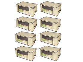 kit 8 Pçs Organizador Multiuso Marfim 45x45x20cm 620 VB Home