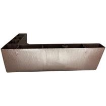 Kit 8 Pé Cantoneira Canto Sofá Puff Poltrona Retratil Tabaco + Parafusos