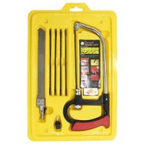 Kit 8 peças Arco De Serra Mini Serrote Tico Tico Manual Cortador de Piso Multifuncional