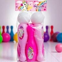 Kit 8 Peças Boliche Unicórni Jogo Infantil Diversão Educativo Estimulo Criatividade Básico Kit 8 Peças Boliche Unicórni Jogo Infantil Diversão Educativo Estimulo Criatividade Básico
