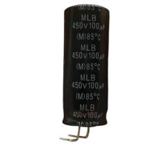 Kit 8 peças capacitor eletrolitico 100x450v - 100uf x 450v 85 graus