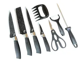 Kit 8 Peças Facas Inox Churrasco Profissional Premium Kit 8 Peças Facas Inox Churrasco Profissional Premium