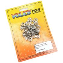 Kit 8 Peças Inox Parafusos Arruelas Porcas Parachoque VW Fusca 1978 À 1996 - KPIPARM8P