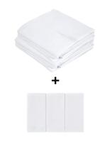 Kit 8 Peças Pinte e Borde Fralda Luxo 5 Unidades e 3 Pano de Boca Bebê 3 Unidades 100% Algodão Kit 8 Peças Pinte e Borde Fralda Luxo 5 Unidades e 3 Pano de Boca Bebê 3 Unidades 100% Algodão