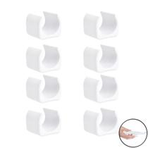 Kit 8 Peças Proteção Para Pés Cadeiras 19mm Branco - 2308 Mor