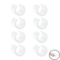 Kit 8 Peças Proteção Para Pés Cadeiras 22,22mm Redondo Branco - 2309 Mor