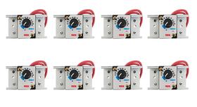 Kit 8 peças Regulador dimer variador de potência voltagem 4000w 25a