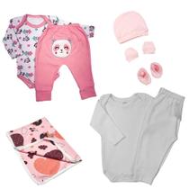 Kit 8 Peças Roupa de Bebê Inverno Barato Bonita e Estilosa Kit 8 Peças Roupa de Bebê Inverno Barato Bonita e Estilosa