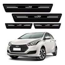 Kit 8 Peças Soleira Adesiva Hyundai Hb20 Proteção Para Porta