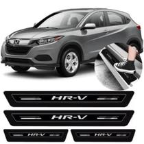 Kit 8 peças soleira de porta resinada honda hr-v - preta Kit 8 peças soleira de porta resinada honda hr-v - preta