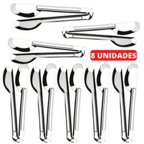 Kit 8 Pegadores Universal Para Comidas 100% Inox Premium Top - ORIGINAL