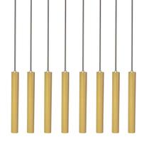 Kit 8 Pendente Luminária Tubo Dourado Fosco 30 Cm Kit 8 Pendente Luminária Tubo Dourado Fosco 30 Cm