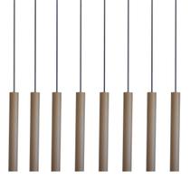 Kit 8 Pendente Luminária Tubo Fendi 30 Cm