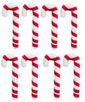 Kit 8 Pendentes de Natal Enfeite Bengala Doce para Árvore 14cm Kit 8 Pendentes de Natal Enfeite Bengala Doce para Árvore 14cm