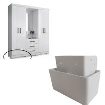 Kit 8 Pés De Guarda Roupa E Pé Para Moveis Estante Rack 5cm