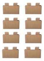 Kit 8 Pés Moveis Guarda Roupa Armario 5cm Altura Caramelo