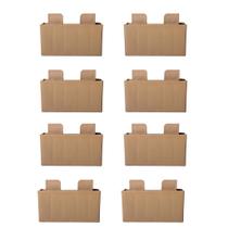 Kit 8 Pés Moveis guarda roupa armario 5cm Altura Caramelo