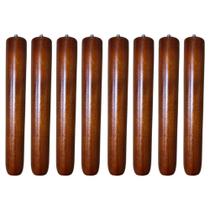 Kit 8 Pés Palito Moveis 12cm Castanho - Mozzelar Kit 8 Pés Palito Moveis 12cm Castanho - Mozzelar