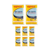 Kit 8 Ph Certo Elevador Alcalinizante Piscinas 2kg - Genco