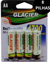 Kit 8 Pilha Recarregável AA 4700Mah para Controles, Brinquedos e Eletrônicos - Enviamos no mesmo dia Kit 8 Pilha Recarregável AA 4700Mah para Controles, Brinquedos e Eletrônicos - Enviamos no mesmo dia