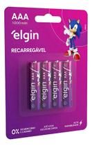 Kit 8 Pilha Recarregável Aaa 1000mah Elgin