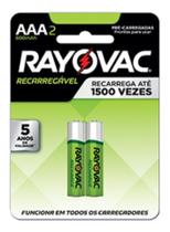 Kit 8 Pilhas Recarregável Rayovac Aa E Aaa Com Nf
